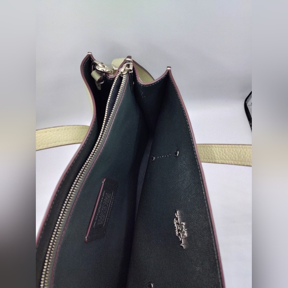 Coach Charlie Carryall Tote 25137 Sage Green Pebbled Leather Satchel 2017 - Picture 3 of 8